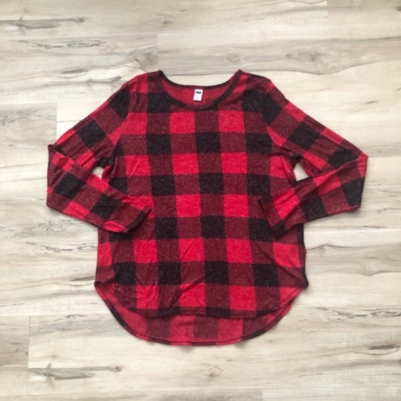 Old Navy Tops - MASSIVE $10 SALE Old Navy Buffalo Plaid Long Sleeve Lounge Top